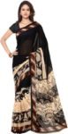 Anand Sarees Printed Daily Wear Georgette Saree  (Black)