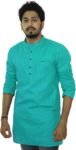 Riders Men's Solid Straight Kurta  (Light Blue)