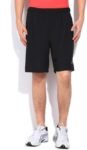 Being Human Solid Men's Black Sports Shorts
