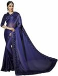 Trendz Style Striped Fashion Tussar Silk Saree  (Red, Black)