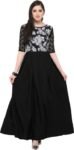 Fashion2wear Women's Maxi Black Dress