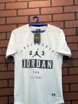 Jordan Men T-shirt Cotton Print Men (White)